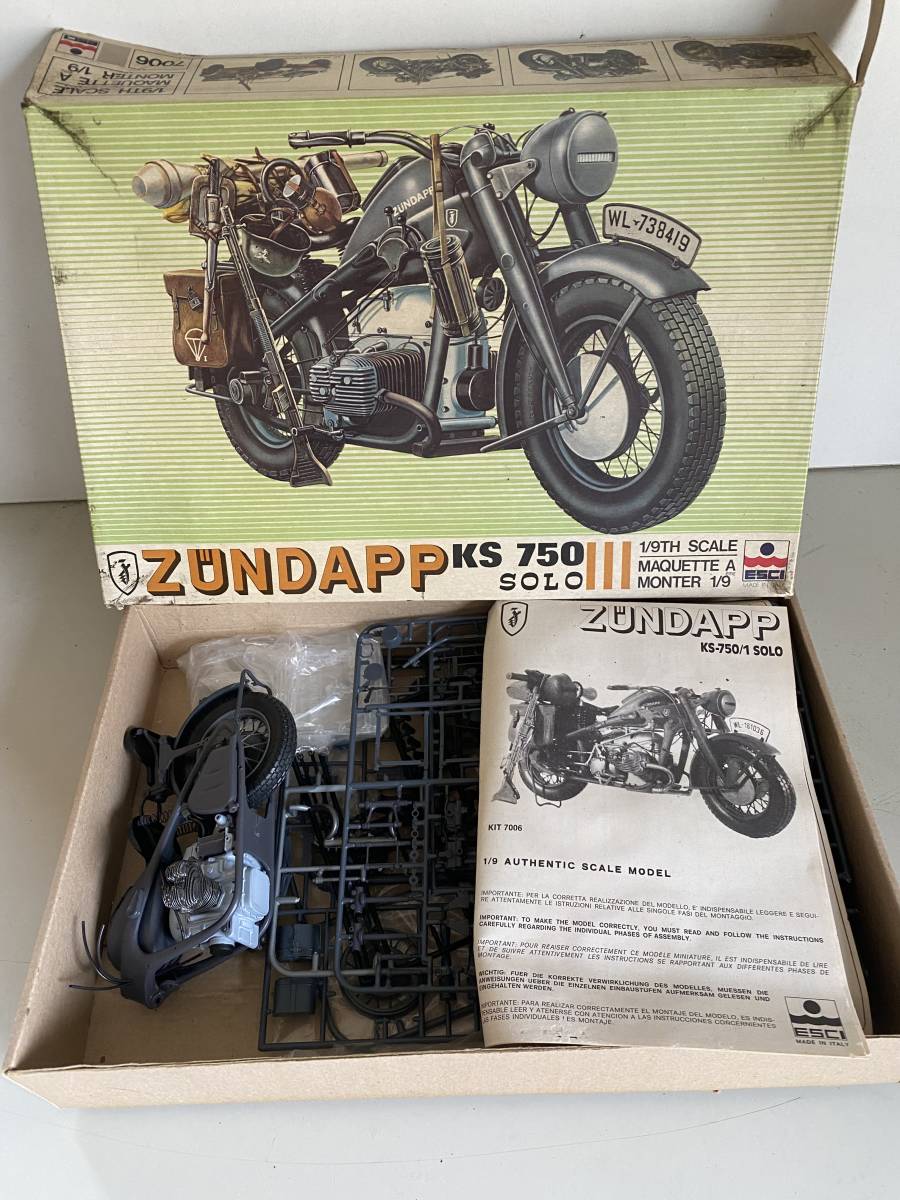 ④x11◇ESCI◇ZUNDAPP KS750 SOLO 1/9 イタリア製 ツェンダップ