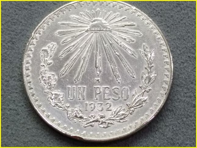 メキシコ 1ペソ 銀貨/1932年】 UN PESO/シルバー720/硬貨/コイン(北