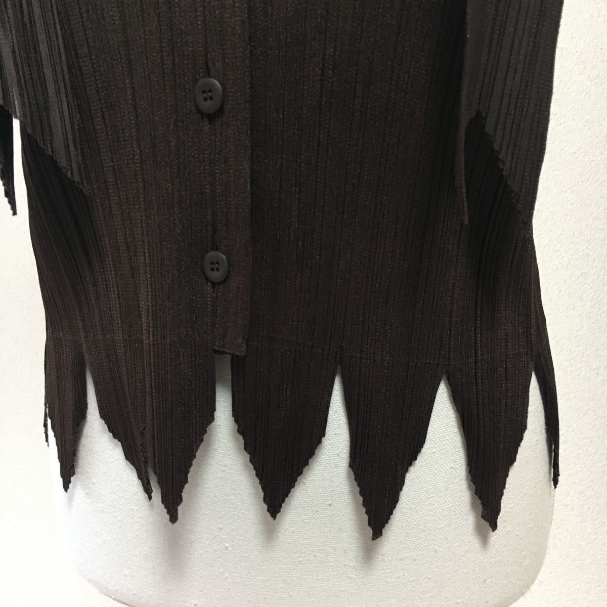 美品 PLEATS PLEASE プリーツプリーズ ギザギザ デザイン トップス  
