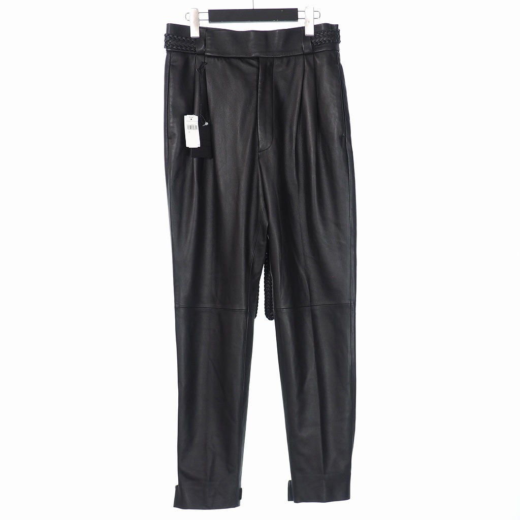 最新作，新作 エフオージー フィアオブゴッド FOG FEAR OF GOD &times; エルメネジルド ゼニア Ermenegildo Zegna 21AW ベルト付き レザーパンツ 46 ブラ(Mサイズ)｜売買されたオークション情報、yahooの商品情報をアーカ Mサイズ