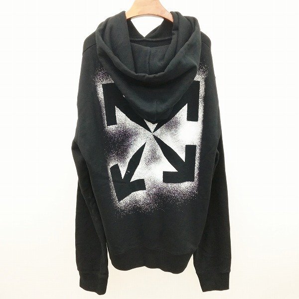 D143b [秋冬][人気] OFF-WHITE オフホワイト STENCIL SLIM HOODIE 