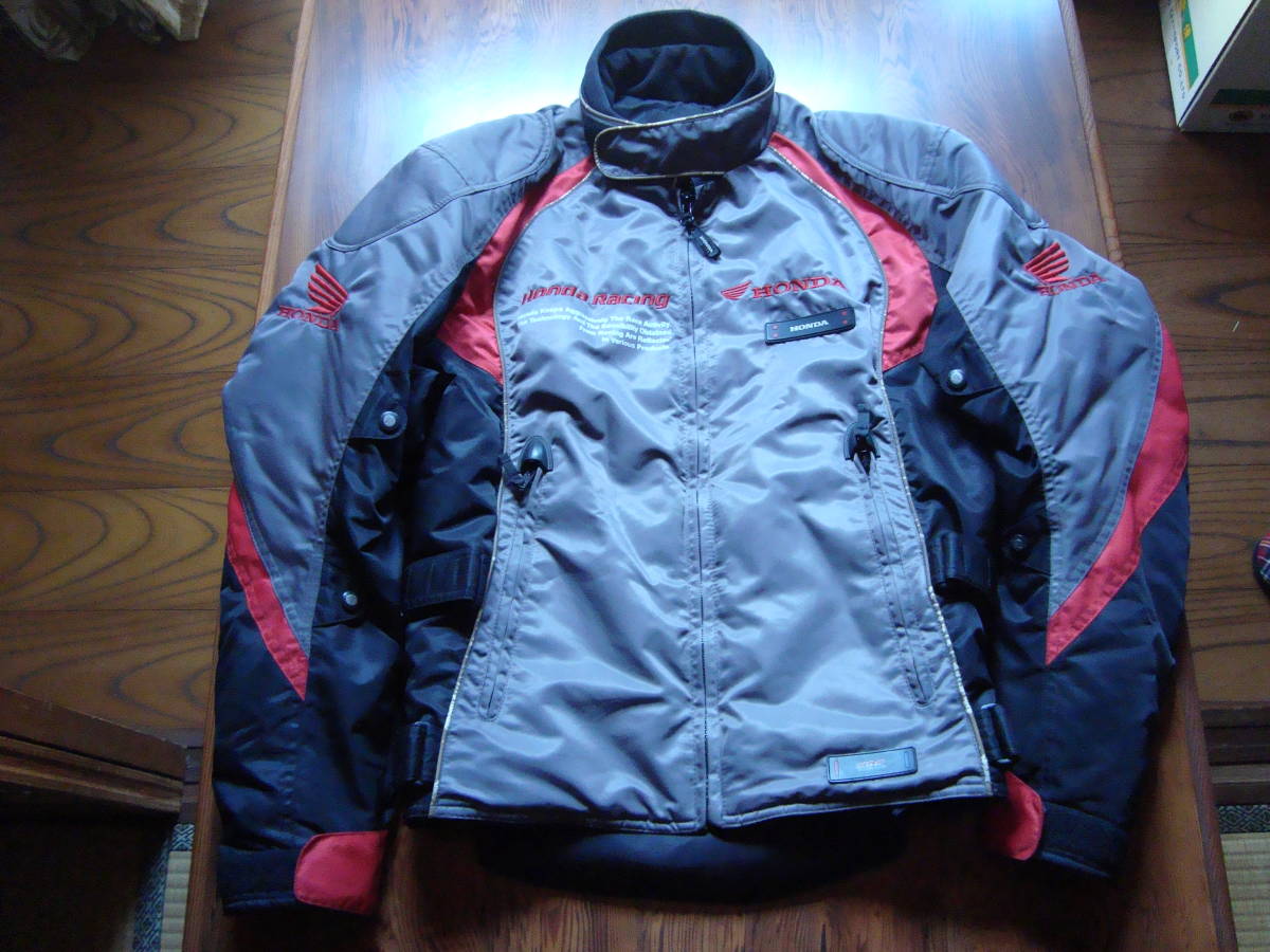 HONDA MOTORCYCLE｜ホンダモーターサイクルのナイロンジャケット通販 ナイロンジャケット ホンダ レーシングジャケット MOTORCYCLE APPAREL レディース メンズ Track up Jacket 百花繚乱 Black MUSINSA公式 ジャケット（素材（生地・毛糸）ナイロン）（メンズ
