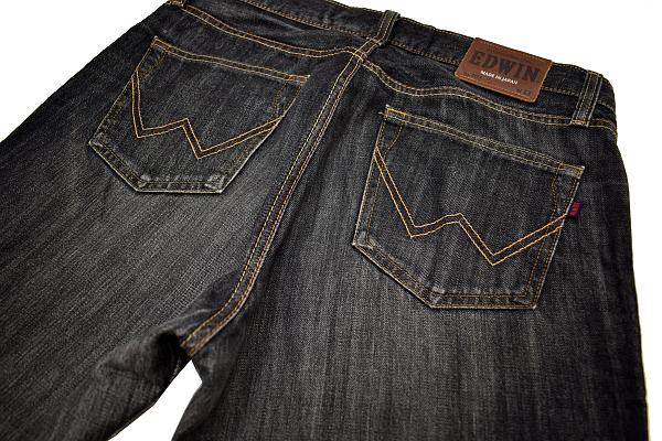 EDWIN エドウィン ジーンズ リラックスストレート EDWIN&frasl;エドウイン405 FIRE K-3665★美品★EDWIN エドウィン INTERNATIONAL BASIC 403★日本製 人気の濃い ヴィンテージ加工 ブラックデニム ストレートジーンズ W-33
