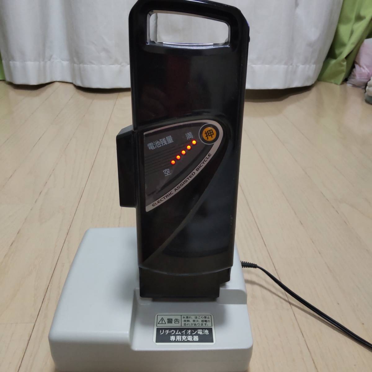 Panasonic電動アシスト自転車用バッテリーNKY450B02B+充電器NKJ062の 