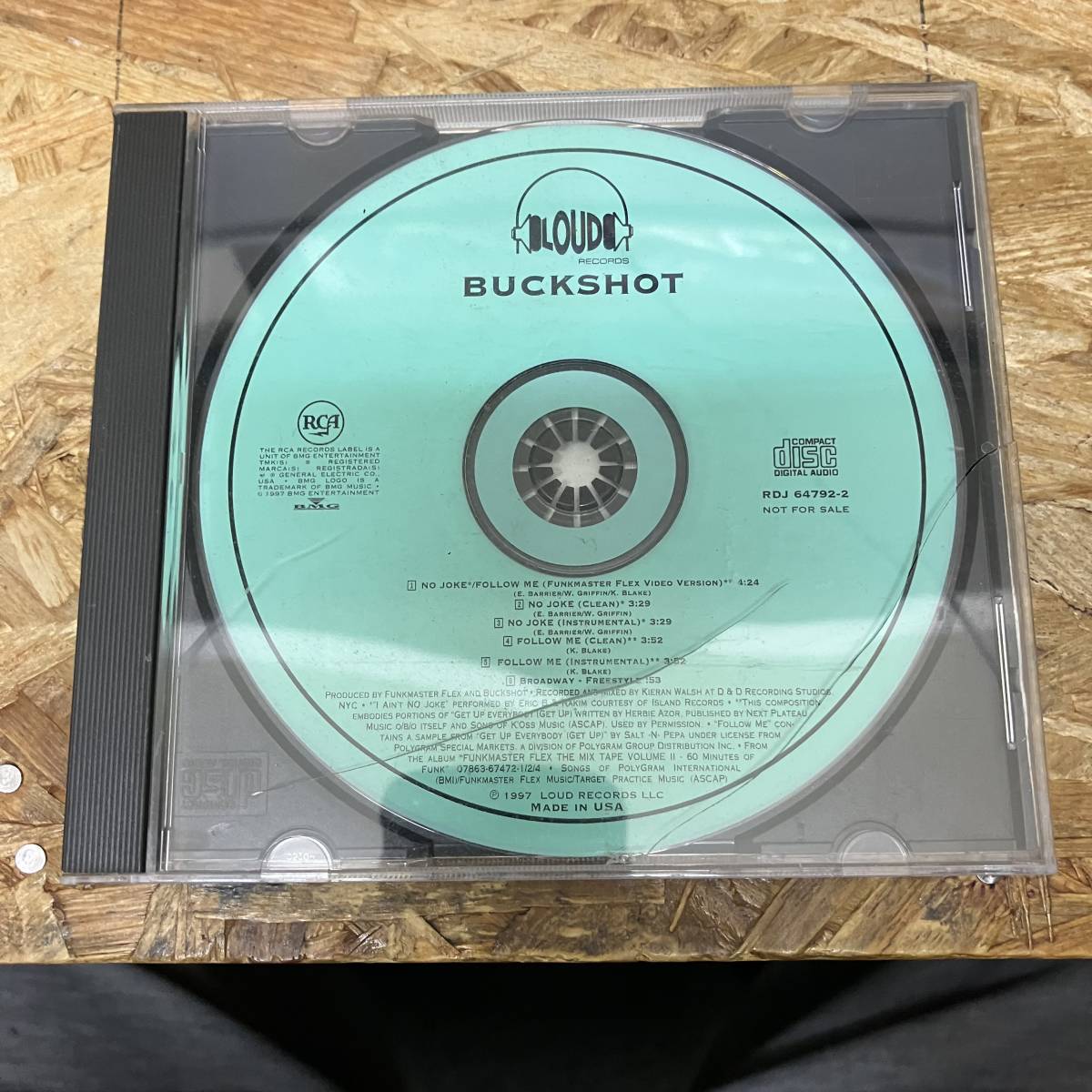 人気定番，定番 シ HIPHOP R&B BUCKSHOT - NO JOKE / FOLLOW ME INST シングル CD 品(ラップ、ヒップホップ)｜売買されたオークション情報、yahooの商品情報をアーカイブ公開 - オークファン ラップ、ヒップホップ
