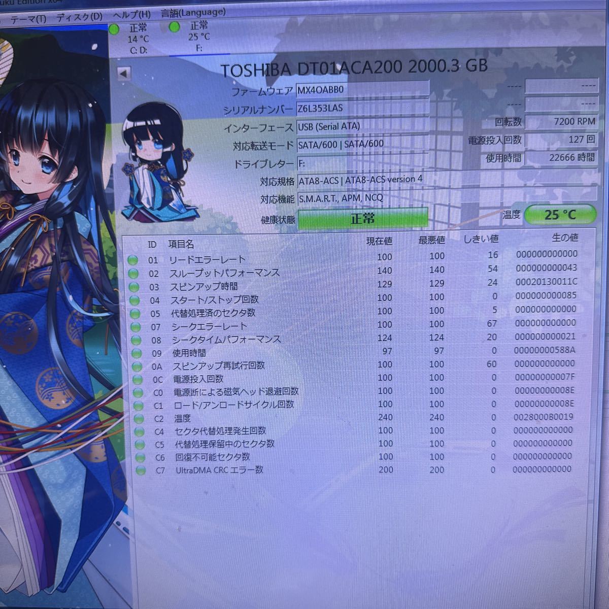 X963:（動作保証/AVコマンド対応可能/使用22666時間）△東芝TOSHIBA