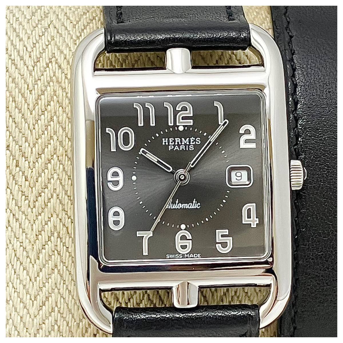 付属品付き【新品電池】HERMES BE1.210/ベルトウォッチ 人気モデル