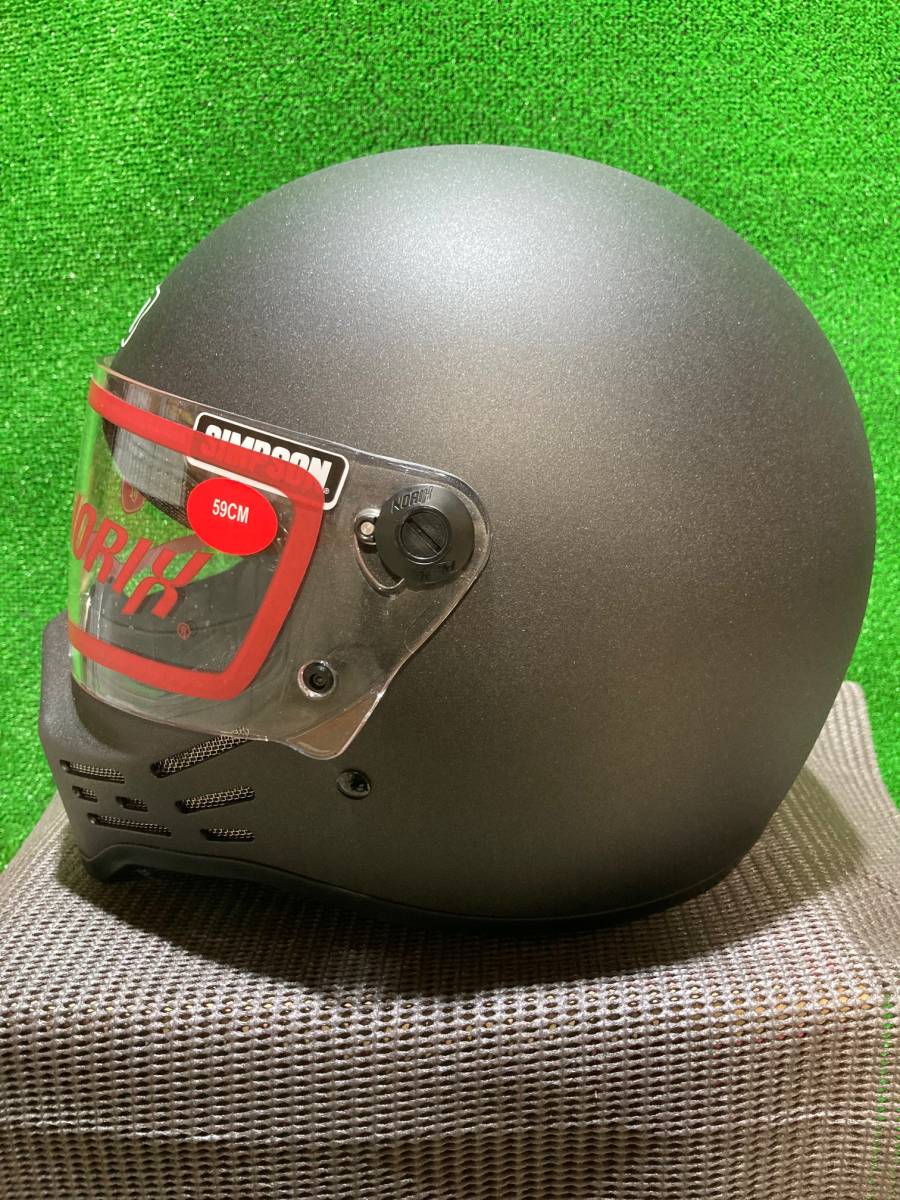 未使用美品 SIMPSON M30 59cm ストーンブラック ヘルメット シンプソン 