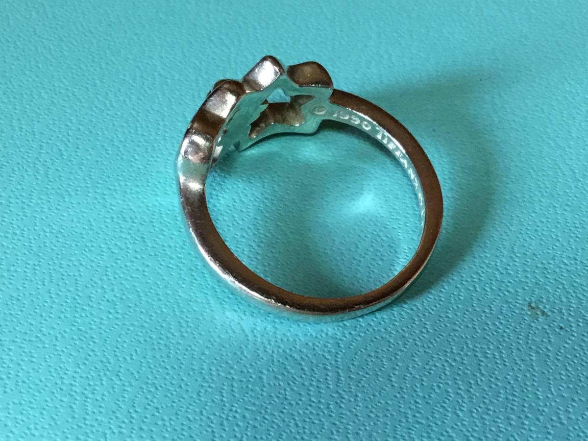 ティファニー TIFFANY&Co. ☆スター＆ハートモチーフのリング 11号