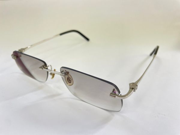 D309-K22-4906 Cartier カルティエ 54□17OPT 眼鏡 ノンフレーム ②