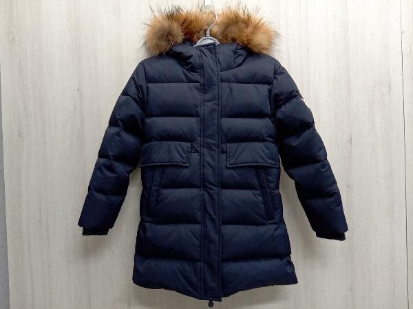 全国無料，人気 PYRENEX ピレネックス ダウンファーコート キッズ 女の子 サイズ 10 約138cm ダウン80% フェザー20% ラクーンファー/ ネイビー(140（135～144cm）)｜売買されたオークション情報、yahooの商品情報をア ダウンジャケット