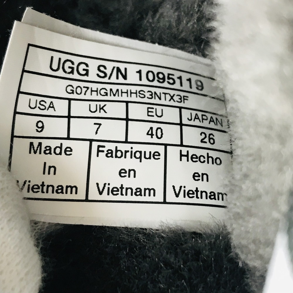 【中古品】 UGG アグ FLUFF YEAH SLIDE サンダル チャコール サイズ：26㎝ 1095119 【180-210404-sm-6-ICH】 UGG アグ Fluff KIDS 大人にも◎厚底サンダル サイズ:23