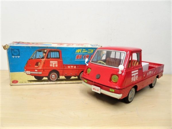 B01828☆野村トーイ マツダ ボンゴ 郵便車 / ブリキ トラック 旧車