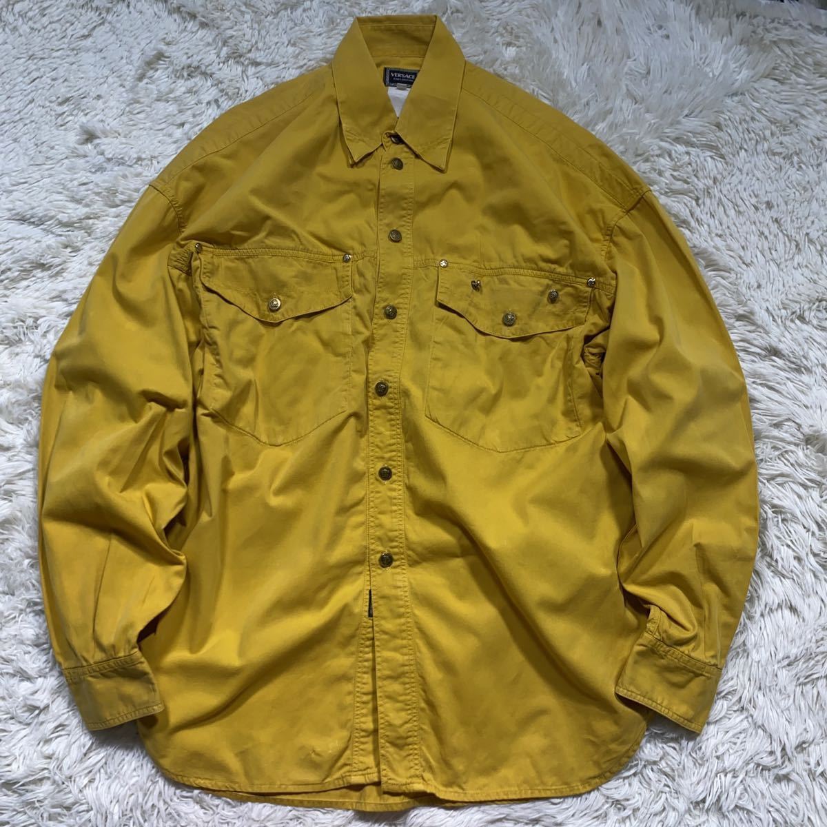 希少 Versace Jeans Couture ヴェルサーチ□90s □金ボタン ウエスタン 