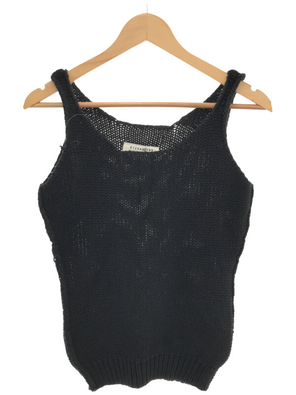 限定SALE，本物保証 Maison Martin Margiela 6 メゾン マルタン マルジェラ 6 初期 MISS DEANNA コットンニットベスト ブラック サイズ:S レディース(トップス)｜売買されたオークション情報、yahooの商品情報をアーカイブ公 女性用