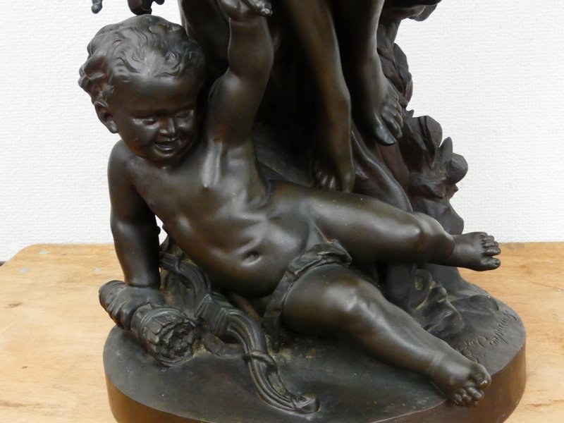 qqq42 19世紀 仏彫刻家 ジャン バティスト カルポー 大型 ブロンズ像