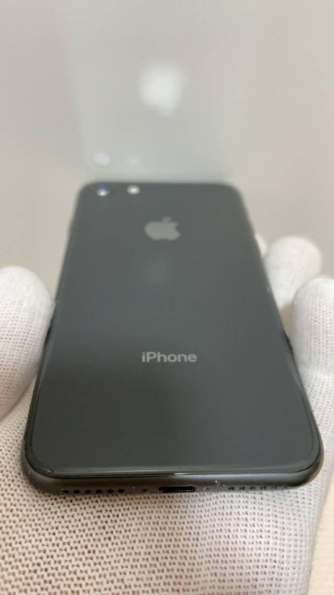 iPhone 8 スペースグレイ 64GB バッテリー最大容量85％ SIMロック解除
