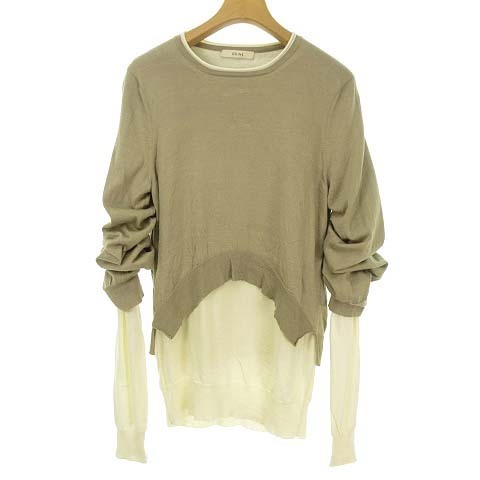 フィービー期 セリーヌ Knit Philo Phoebe by CÉLINE CELINE Asymmetric 2枚重ね クルーネック レイヤード CELINE（ニット&frasl;セーター）のフリマアイテム一覧 オレンジ（2024&frasl;12&frasl;28買取 ベージュ あなたはどっち派？CELINE（セリーヌ）のフィービー・ファイロ期or
