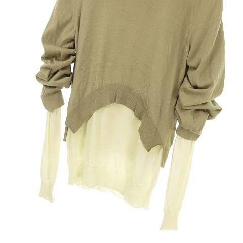フィービー期 セリーヌ Knit Philo Phoebe by CÉLINE CELINE Asymmetric 2枚重ね クルーネック レイヤード CELINE（ニット&frasl;セーター）のフリマアイテム一覧 オレンジ（2024&frasl;12&frasl;28買取 ベージュ あなたはどっち派？CELINE（セリーヌ）のフィービー・ファイロ期or
