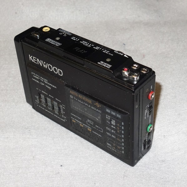 ◇KENWOOD CP-700 AM/FMポータブルカセットプレーヤー ラジオOK