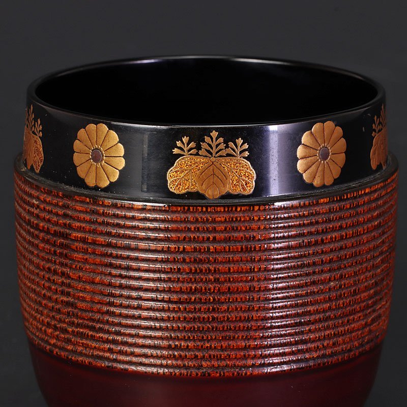 桐竹蒔絵大棗 大下香仙 茶道具 L76819150 安く 買う