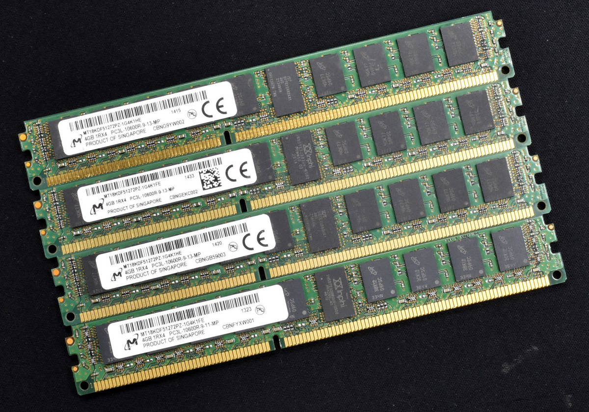64GB RAM DDR3 Server (4x16GB) PC3L-10600R ECC Reg Per Dell PowerEdge R510