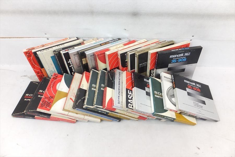 ▽ 7号リール プラ 30枚 メーカー様々 リールテープ 中古 現状品