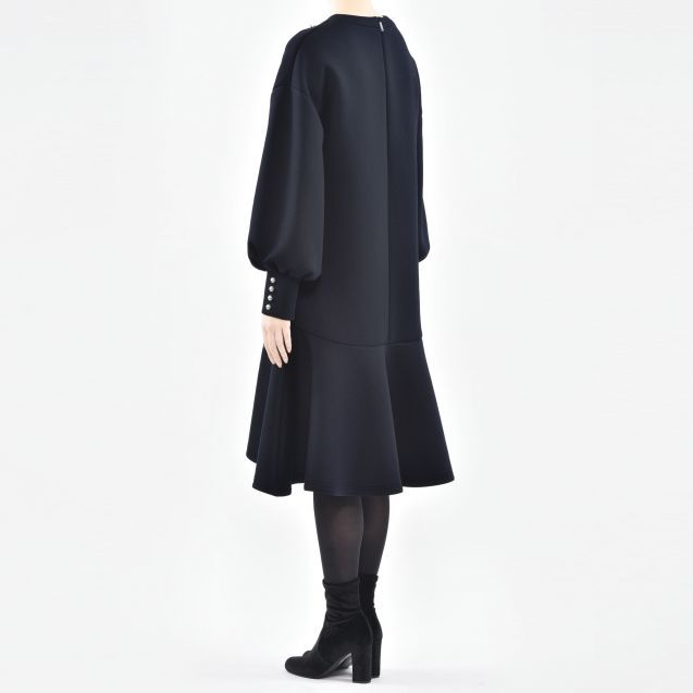ルネ Rene ブローチ付き ワンピース Rela-Tech Dress Winter 36サイズ