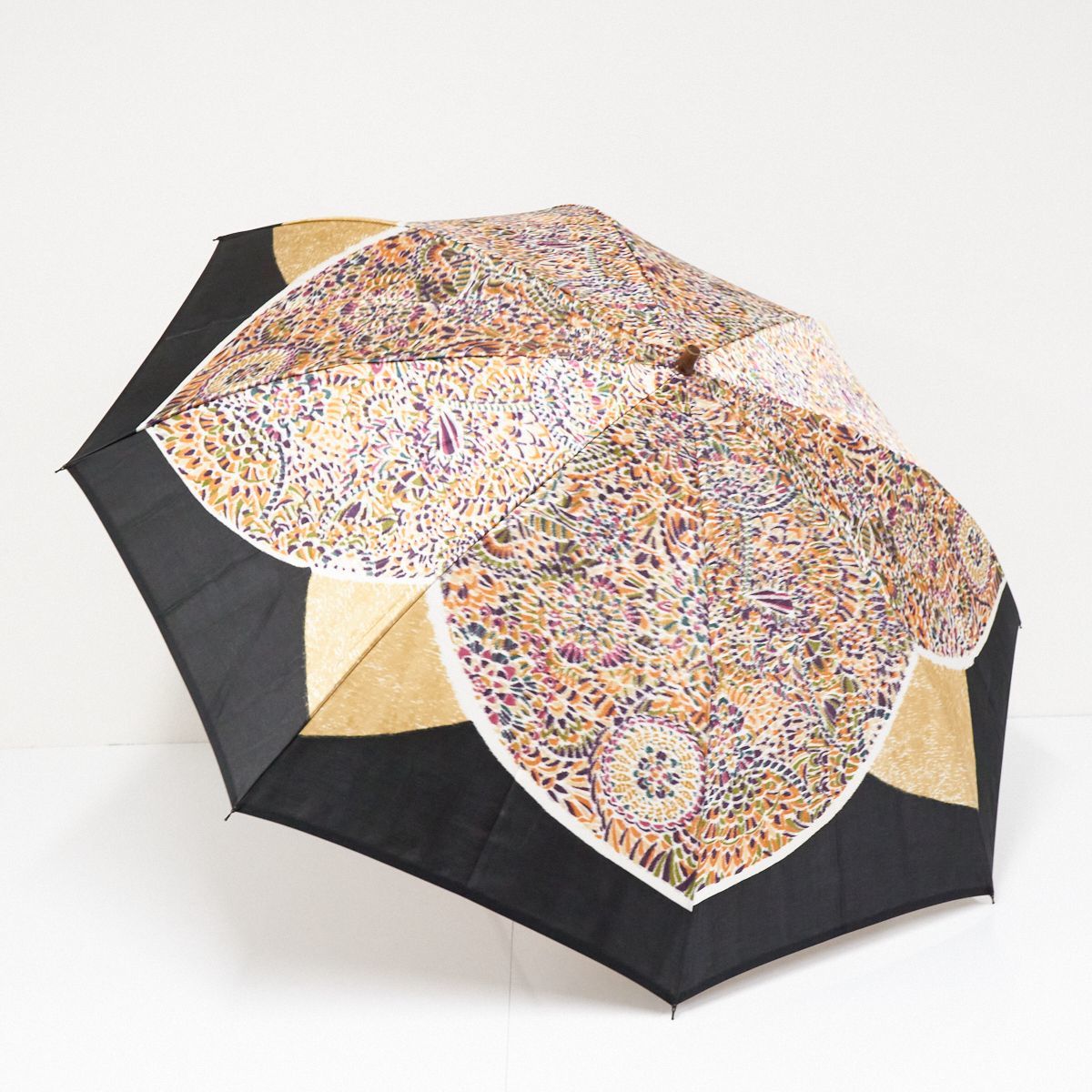 FS7810 モンブランヤマグチ 折りたたみ傘 USED美品 折傘 ほぐし織