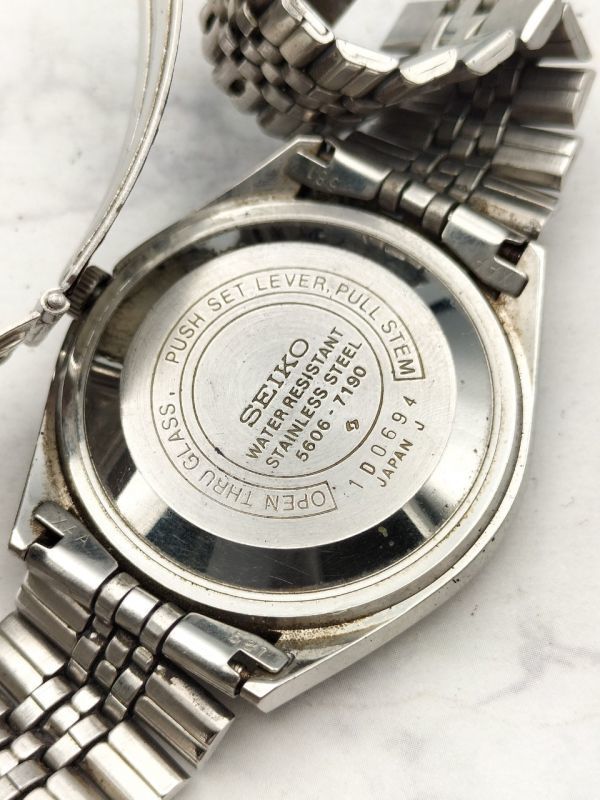 ✨SEIKO✨セイコー✨5606-7190✨25JEWELS✨デイデイト✨腕時計 T1773 1円～ 稼働品 セイコー SEIKO ロードマチック LM 5606-7190 自動