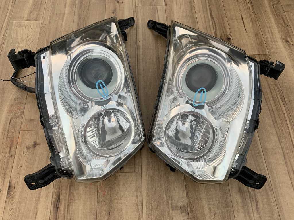 1 状態良 ムーヴ ムーブカスタム L175S L185S 後期ヘッドライト左右