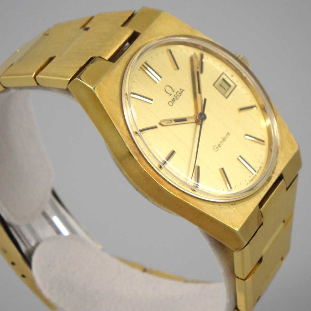 1円～ OMEGA オメガ ジュネーブ GP/AT ゴールド文字盤 腕時計 ゴールド