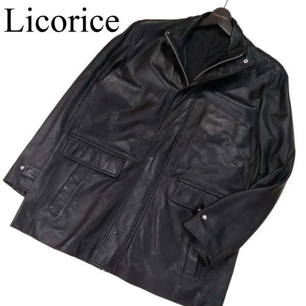 Licorice リコリス 秋冬 羊革☆ リアル ラム レザー ジャケット コート 