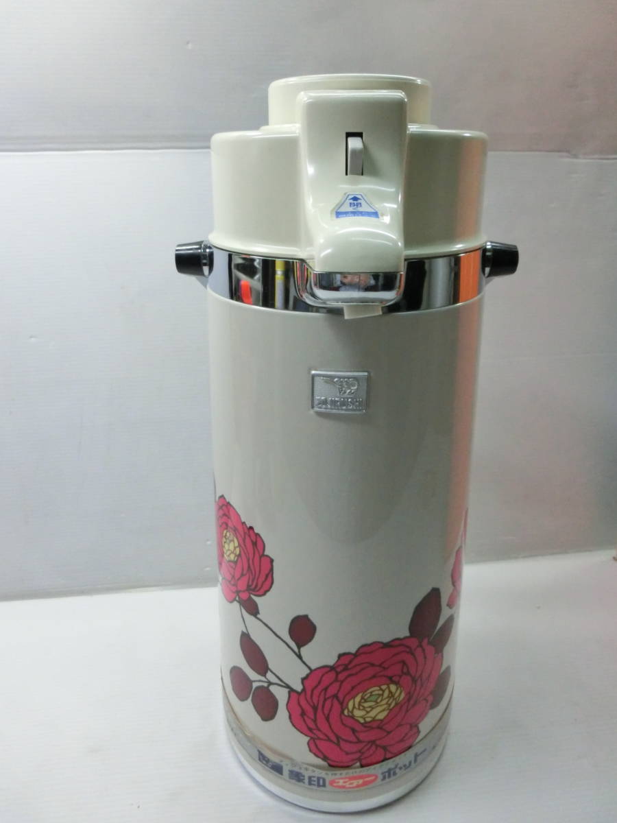 象印 エアーポット 魔法瓶 花柄(ローゼット) 2.24L/SK-2200/昭和 