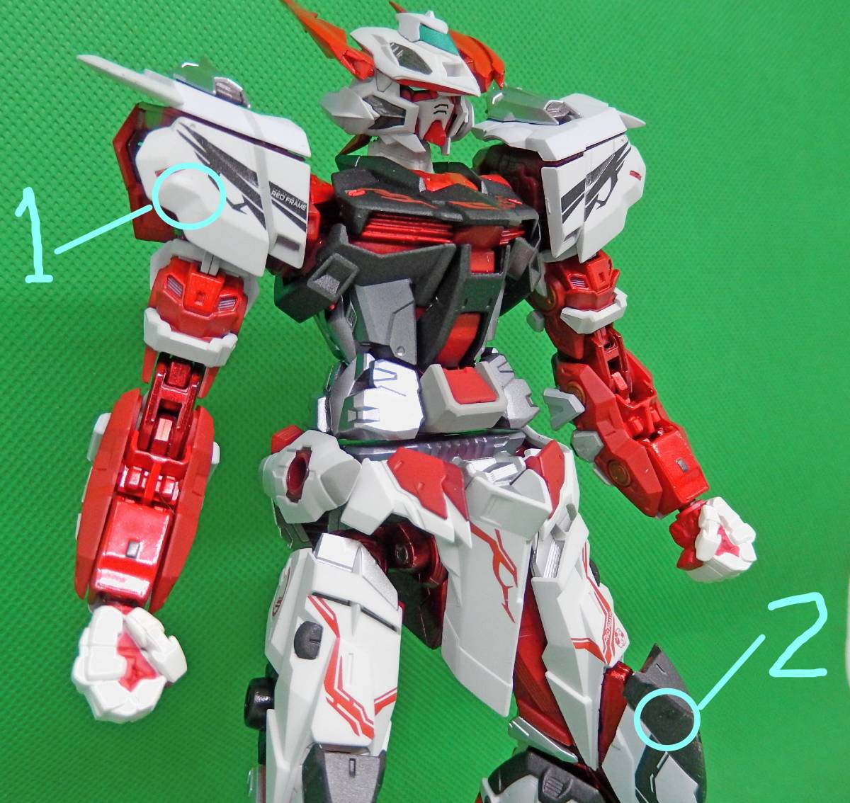 有 METAL BUILD ガンダムアストレイ レッドドラゴニクス 本体塗装ハネ 