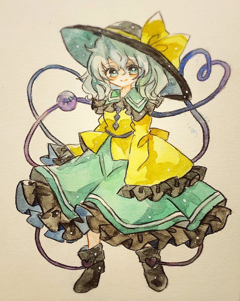 東方Project 古明地こいし 手描きイラスト 東方Project古地こいし
