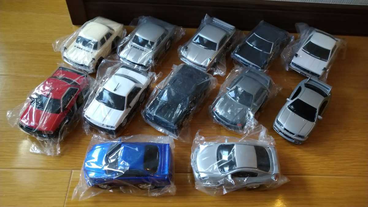 スカイライン コレクション 11種類12台 食玩 明治 プルバック ドライブ 