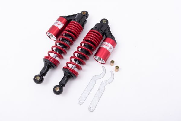  320mm タンク付き リアサスペンション CB400SF VTEC ZRX400 XJR400 汎用 赤&times;黒 393(サスペンション)｜売買されたオークション情報、yahooの商品情報をアーカイブ公開 - オークファン その他