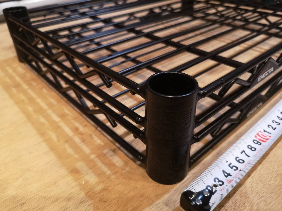 Home ERECTA 35x45cm 2枚セット ブラック 黒 ワイヤーシェルフ ホーム 