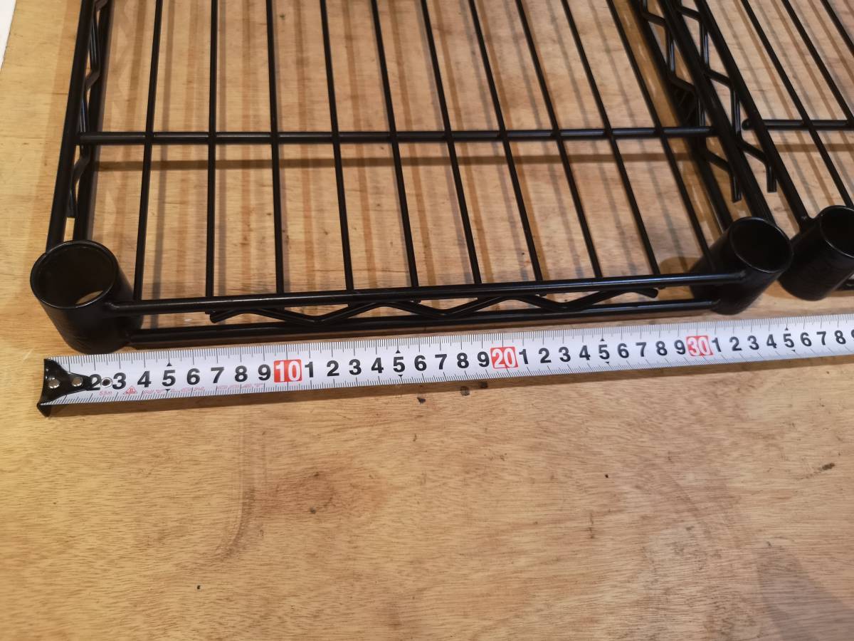 Home ERECTA 35x45cm 2枚セット ブラック 黒 ワイヤーシェルフ ホーム 