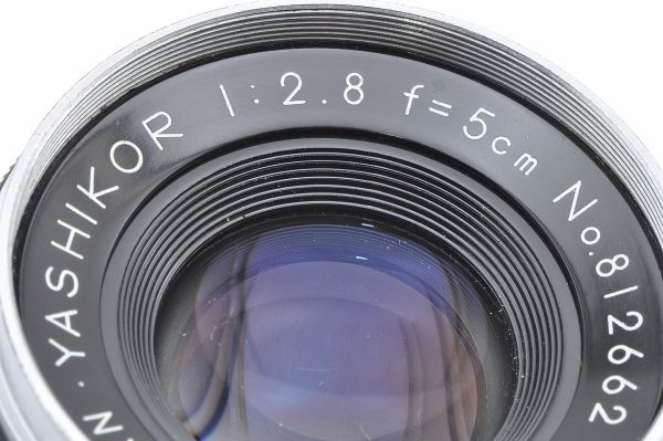 超激得，新作登場 YASHICA JAPAN YASHIKOR 5cm F2.8 ヤシカ ヤシコール
