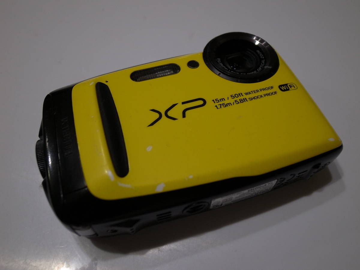 富士フィルム FINEPIX XP90 イエロー③ /15m防水・Wi-Fi・1.75m耐落下 