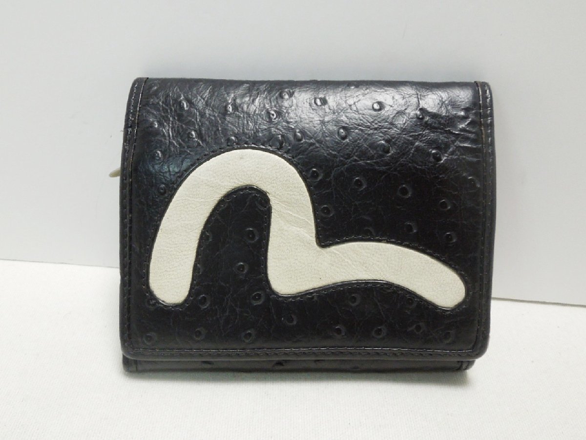 EVISU EVISU(エヴィス) ⁄ 長財布⁄レザー⁄ブラック⁄メンズ | 中古品の 