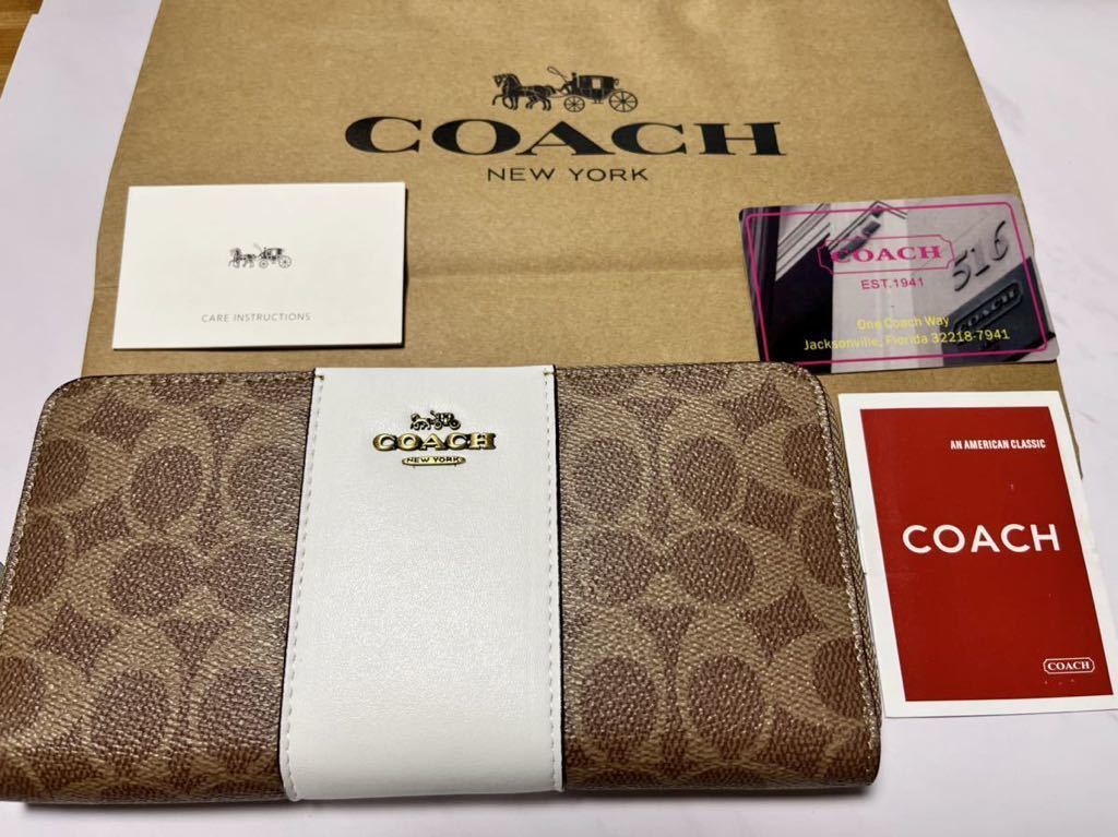 豊富な，お買い得 33 1円COACH シグネチャー 長財布 アウトレットF31546(女性用財布)｜売買されたオークション情報、yahooの商品情報をアーカイブ公開 - オークファン 服飾小物