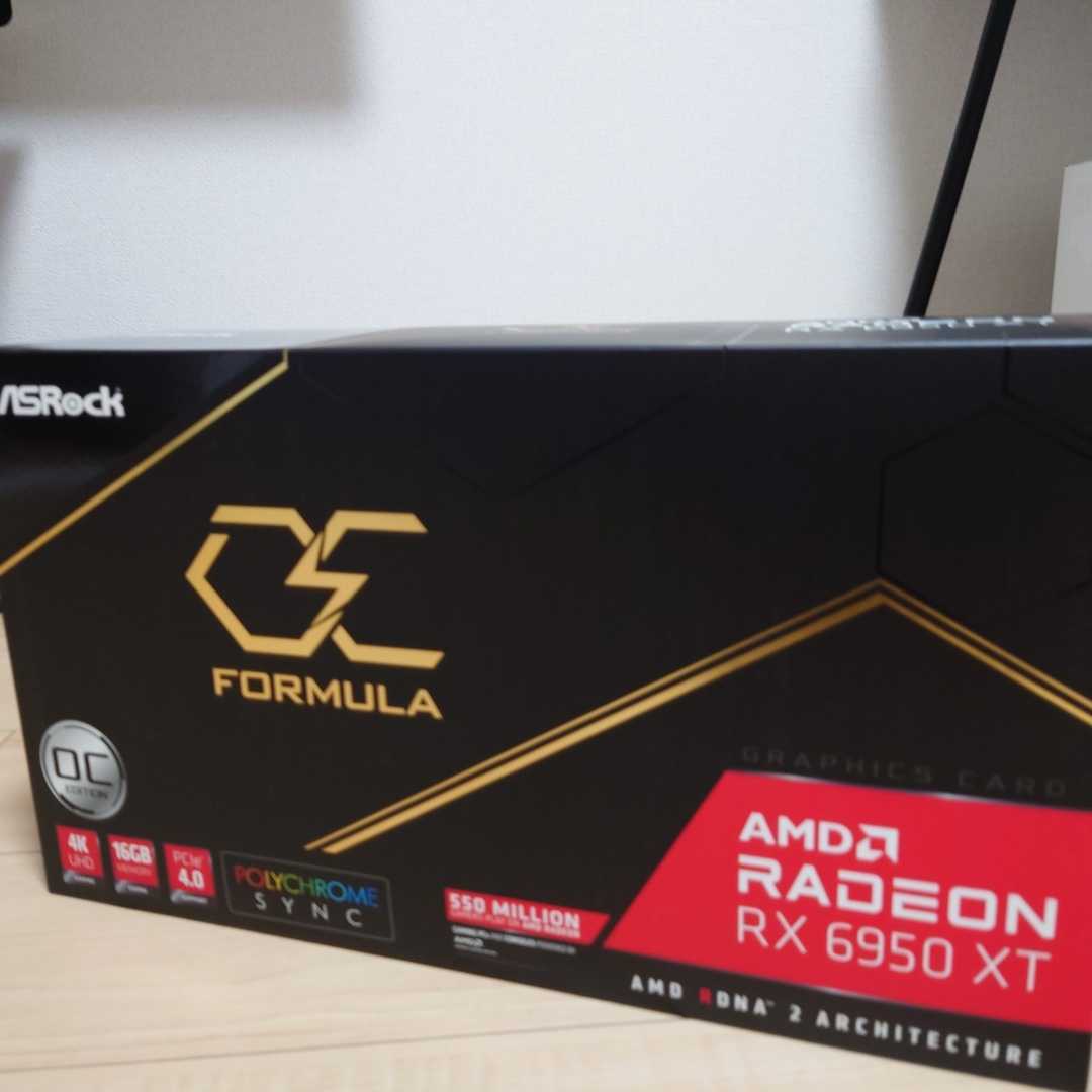 ASRock Radeon RX 6950 XT PG 本体のみ 箱無し 最落なし RADEON RX6950XT 16G OC 新品 未開封 ASRock 希少 ARGB