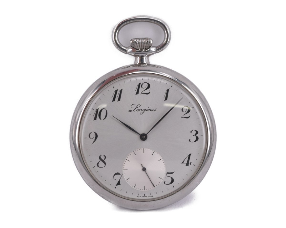 【美品】LONGINES ロンジン 懐中時計 手巻き スモセコ【稼働品】 懐中時計 ロンジン LONGINES 67.3g 金無垢 懐中時計⁄ゴールドカラー