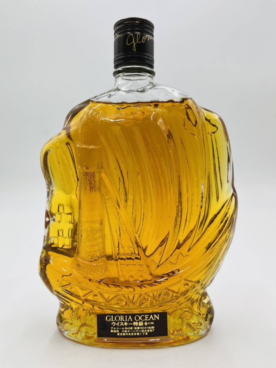 【未開栓】GLORIA OCEAN ウイスキー特級 グロリアオーシャン シップボトル 760ml 43% 三楽オーシャン 古酒
