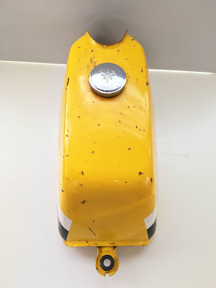 USED 希少 レア 当時モノ ヤマハ GR80 イエロー タンク タンクキャップ