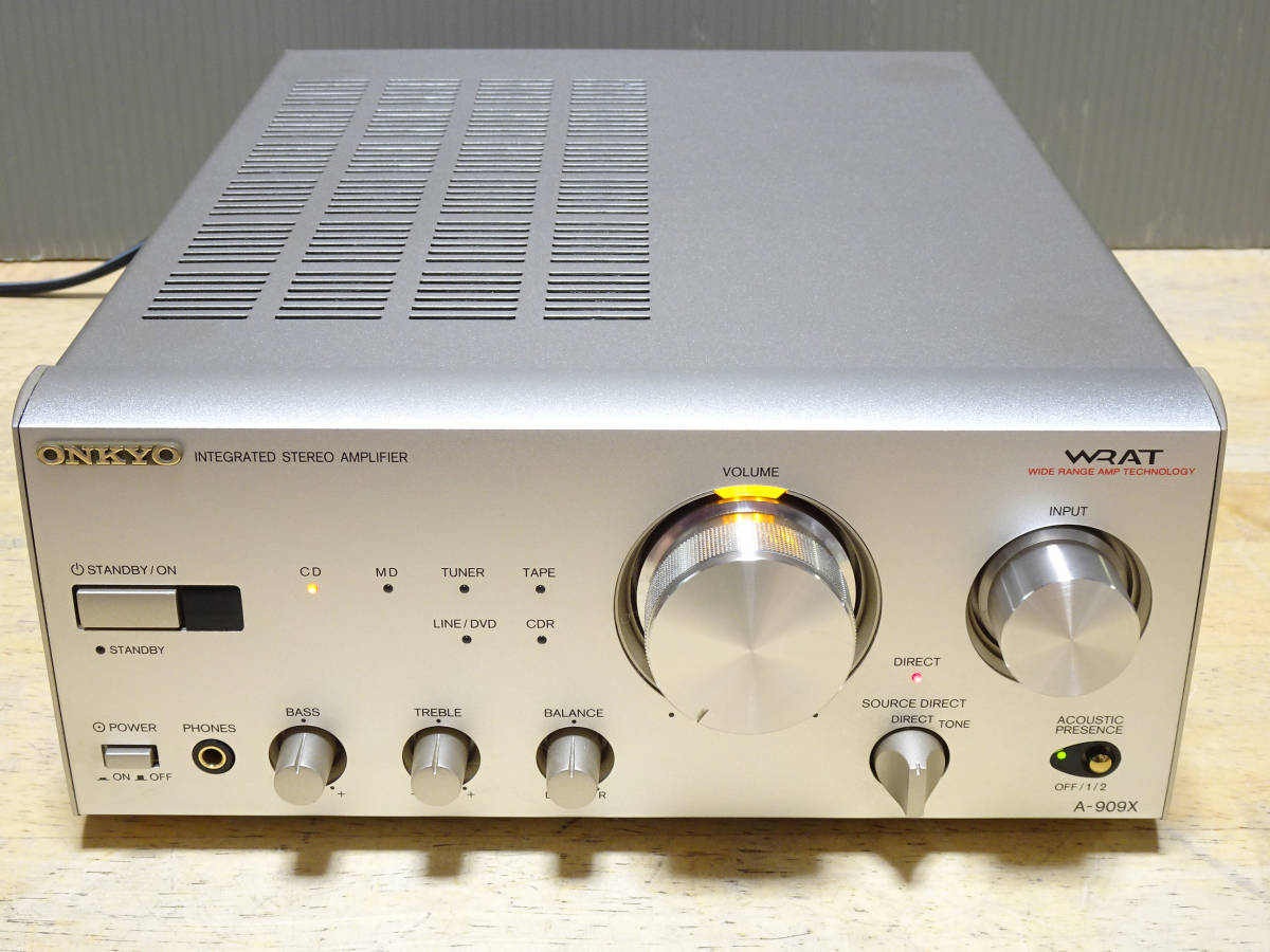 安い，格安 ONKYO 高音質プリメインアンプ INTEC205 A-909X 動作良好