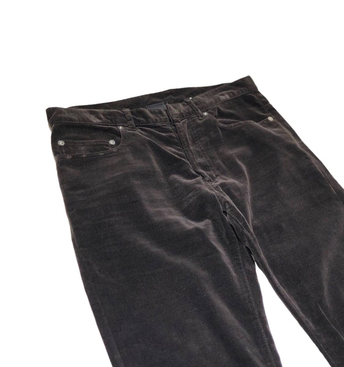 05aw DIOR HOMME 5HH1011219 Velor Pants ディオール オム 加工 ベロア 